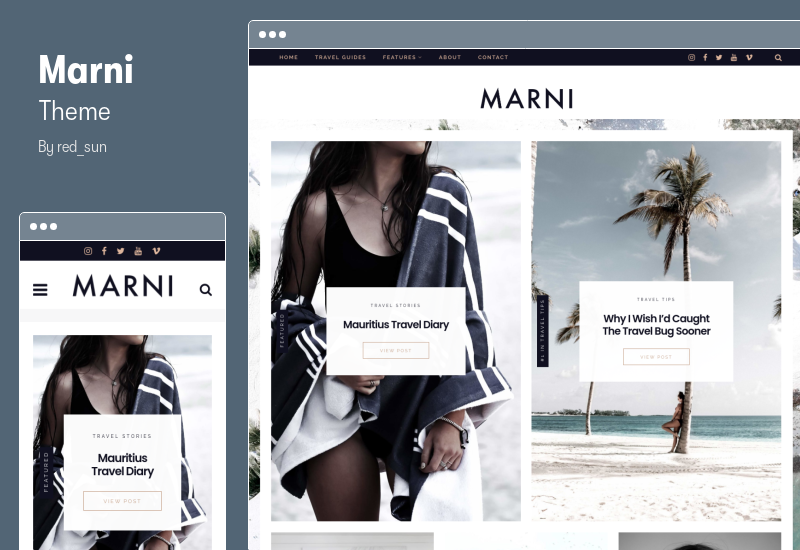 Marni Theme - WordPress Blog Theme