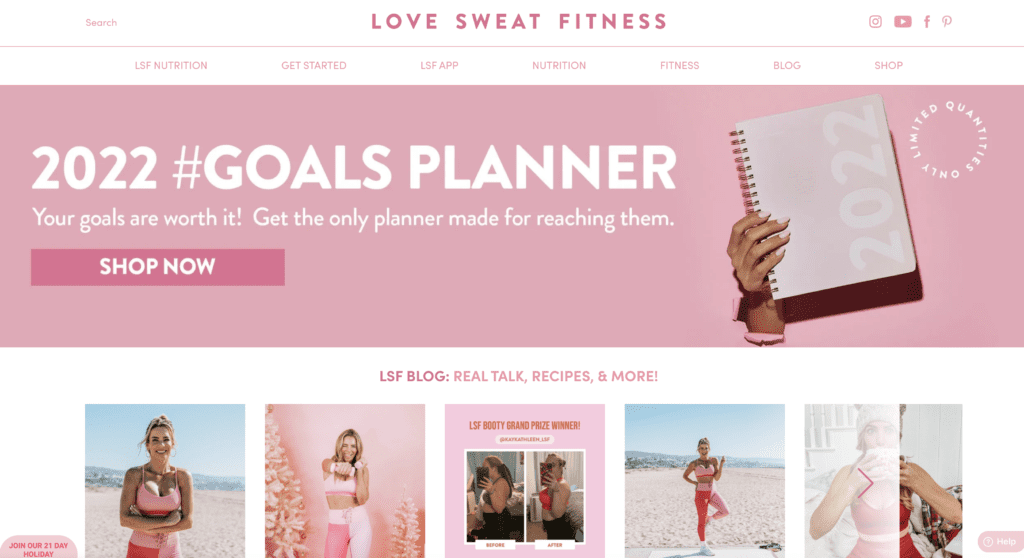 Love Sweat Fitness best women blog for fitness