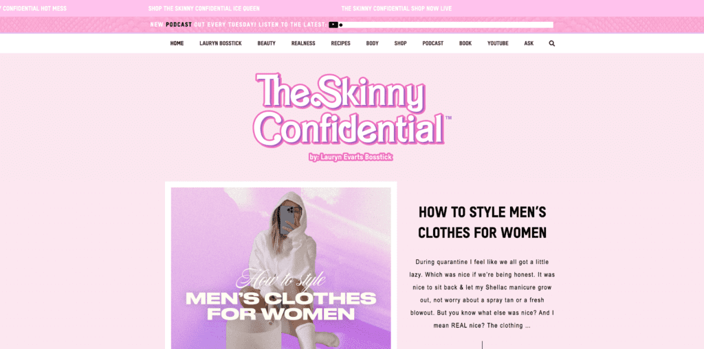 the skinny confidential lifestyle blog