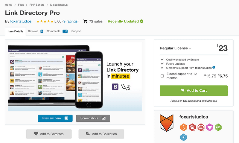 Link Directory Pro plugin