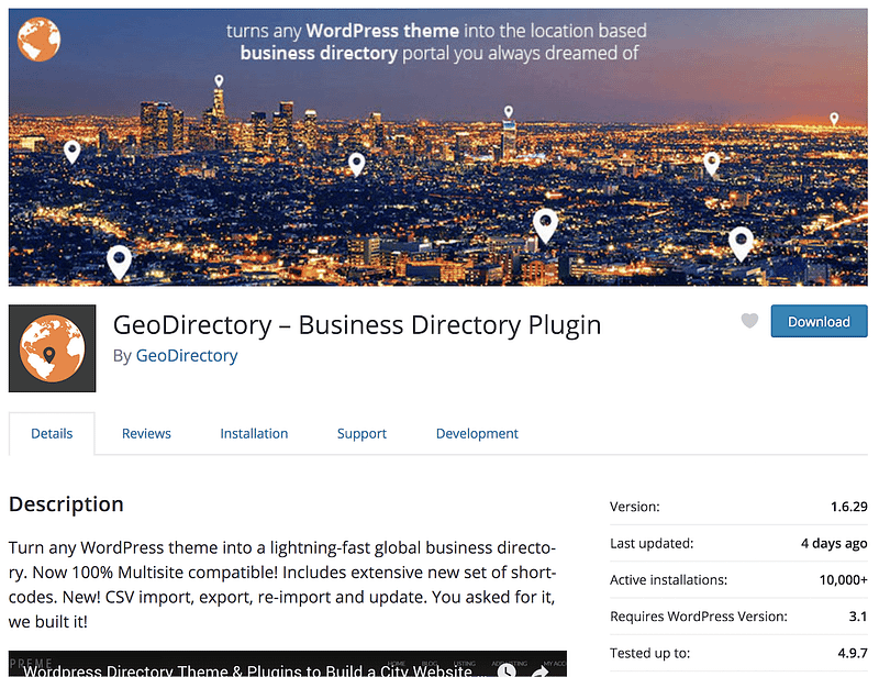 GeoDirectory plugin