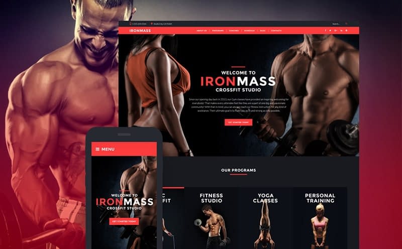IronMass gym theme