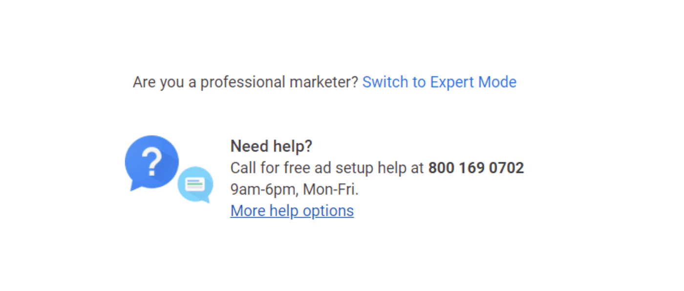 Switch to Expert Mode in Google Ads