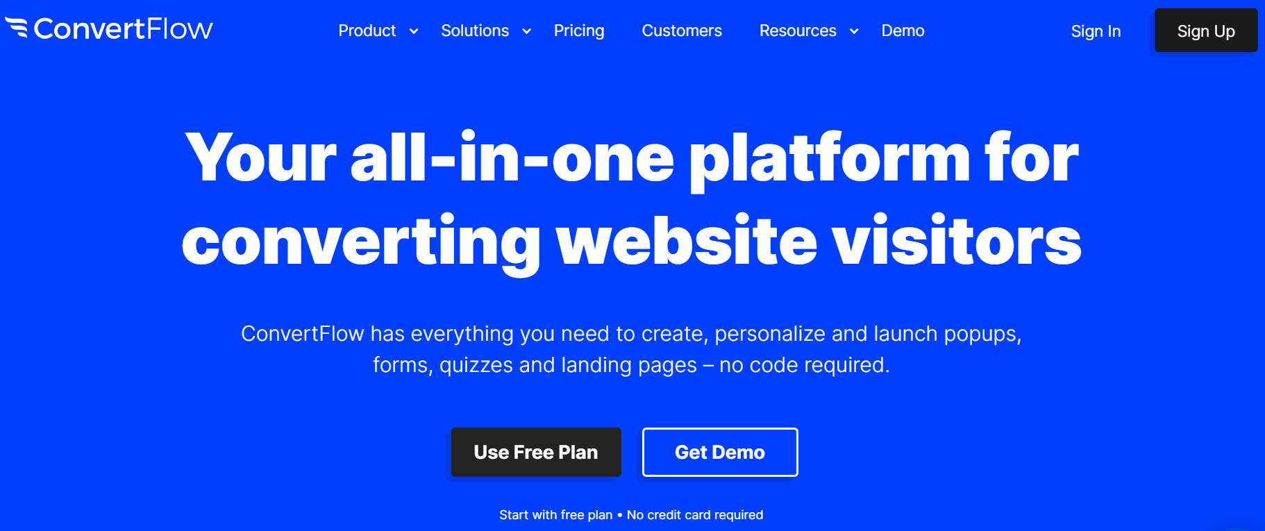 ConvertFlow is one of the best free landing page builders.