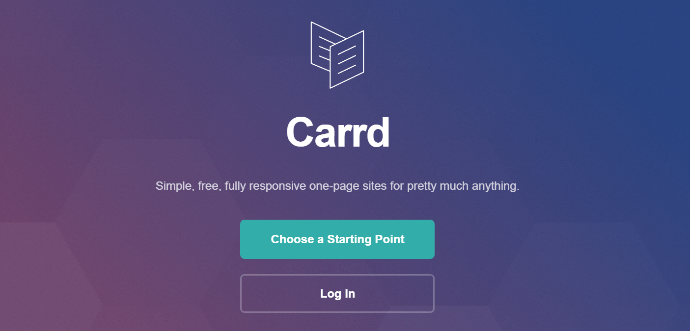Carrd is one of the best free landing page builders. 