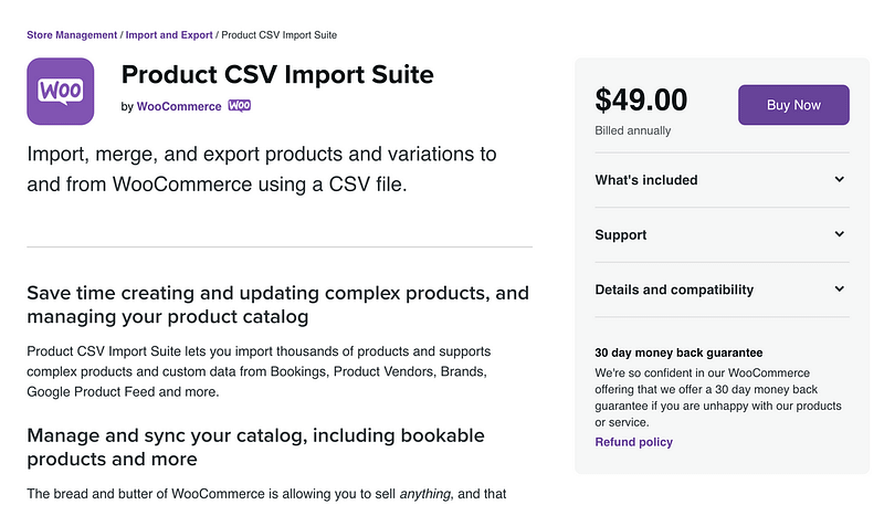 Product CSV Import Suite plugin