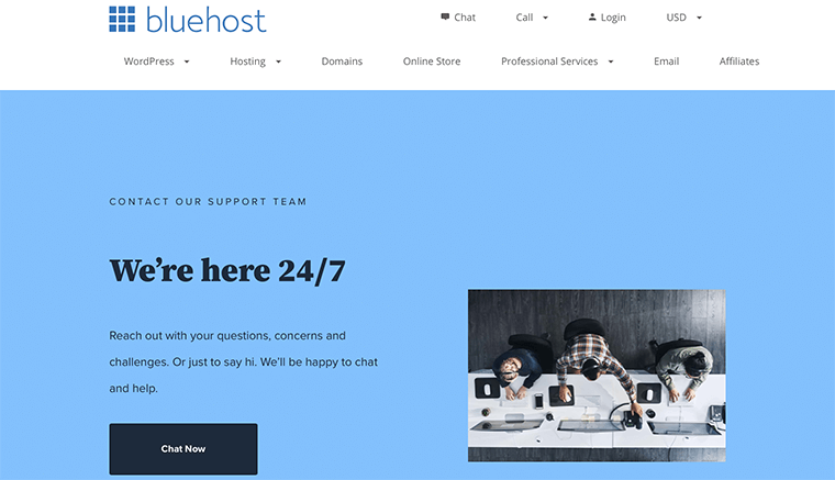Bluehost Contact Support