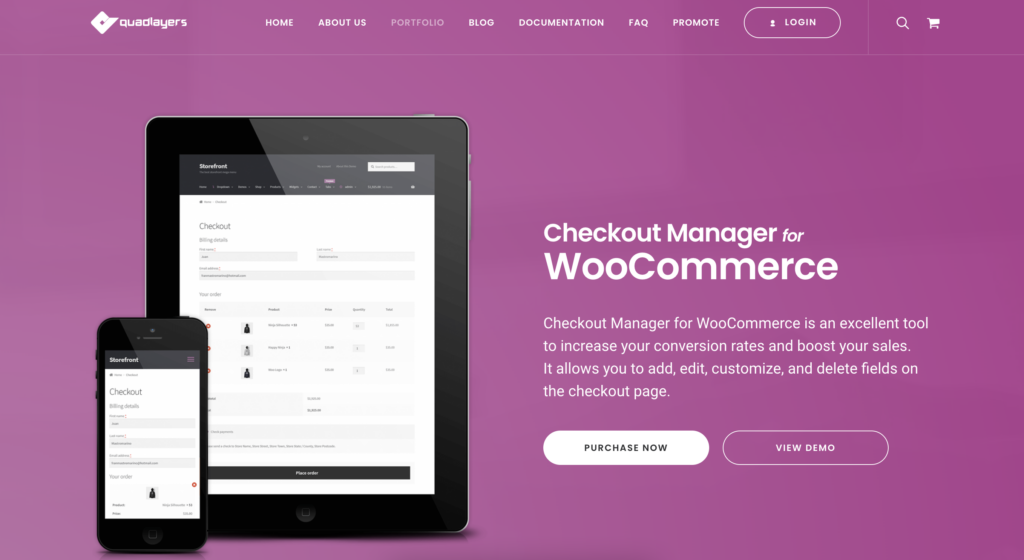 Checkout Manager for WooCommerce plugin