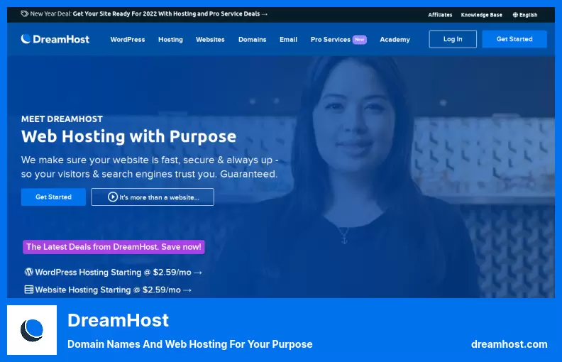 DreamHost - Domain Names and Web Hosting For Your Purpose