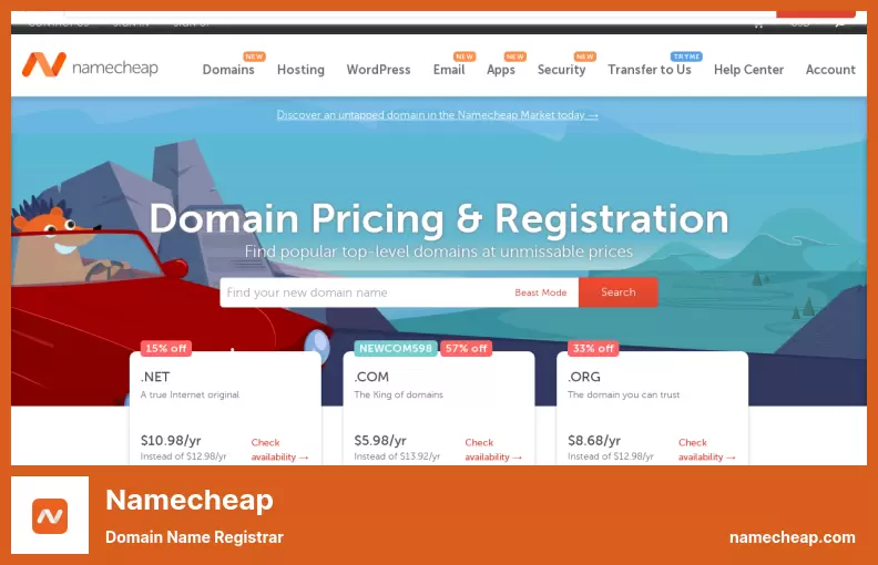 NameCheap - Domain Name Registrar