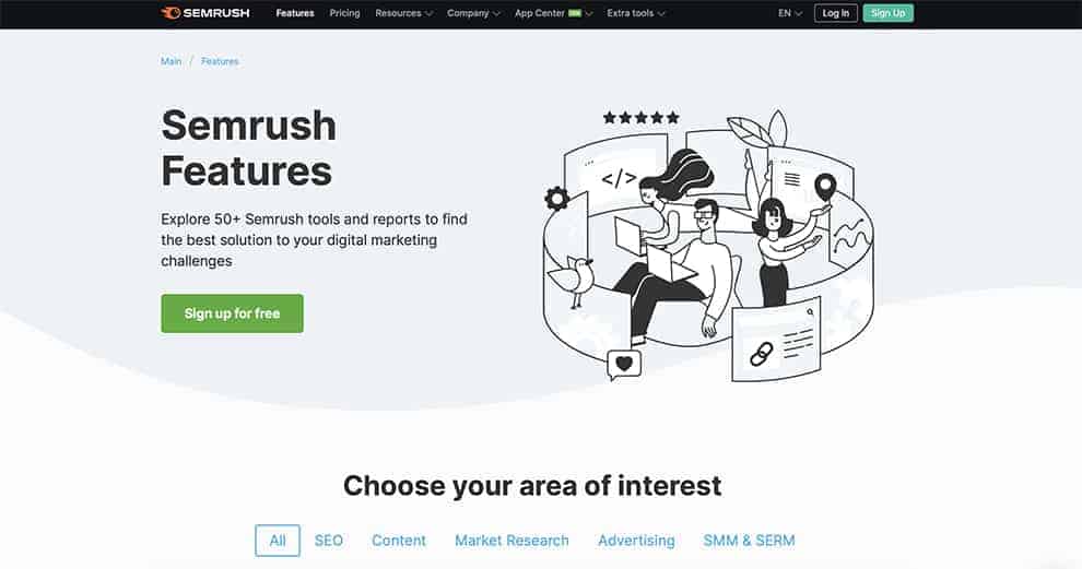 Semrush features signup for free coupon code