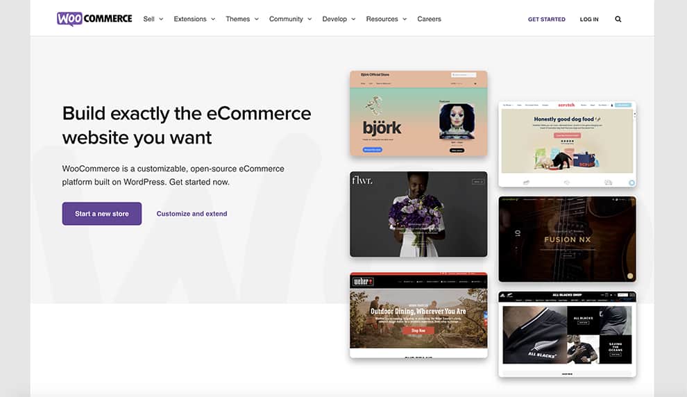 WooCommerce homepage design