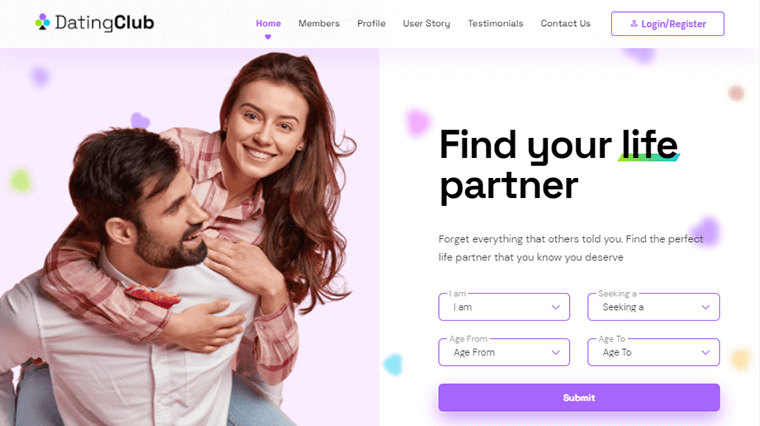 Dating Club Dating Theme for WordPress