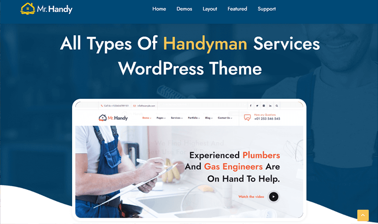 MrHandy Theme For Repair and Plubmbing Website