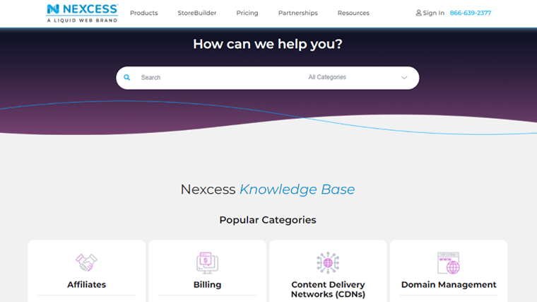 Nexcess Support Page