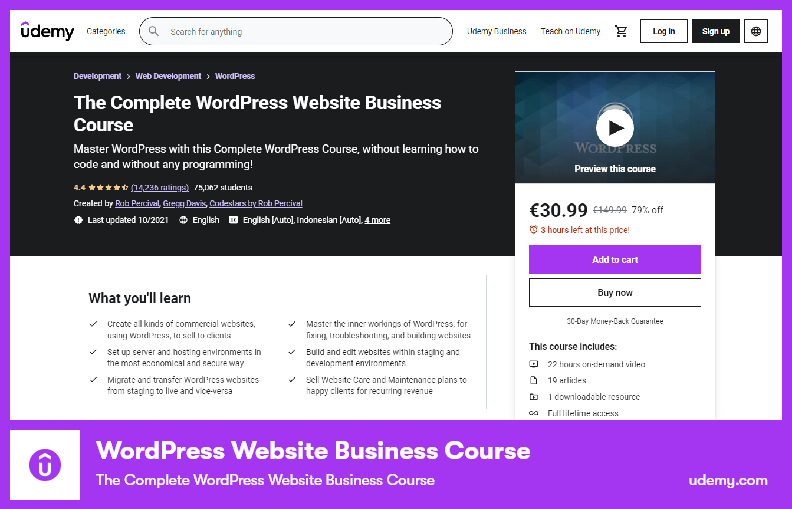 WordPress Website Business Course - The Complete WordPress Website Business Course
