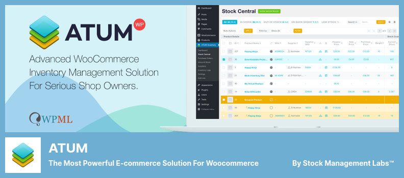 ATUM WooCommerce Inventory Management and Stock Tracking Plugin - The Most Powerful E-commerce Solution for Woocommerce