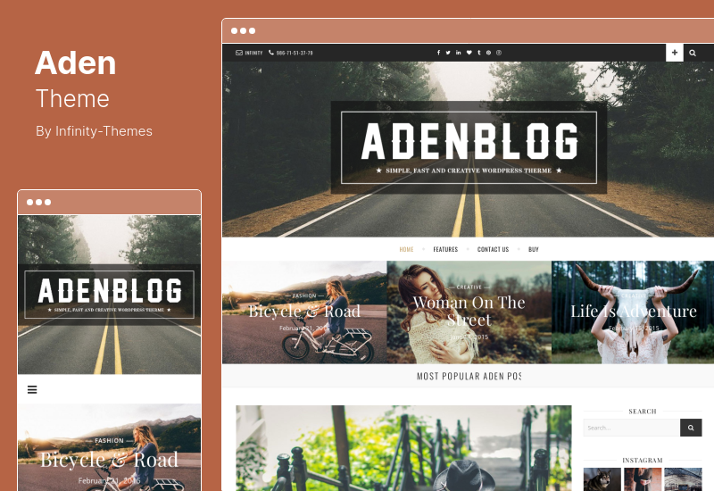 Aden Theme - A WordPress Blog Theme