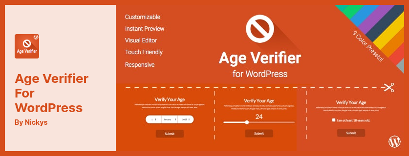 Age Verifier for WordPress Plugin - An Age Verification For WordPress