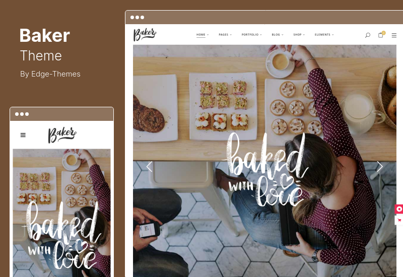 Baker Theme - Fresh Bakery, Pastry Cake Shop WordPress Theme