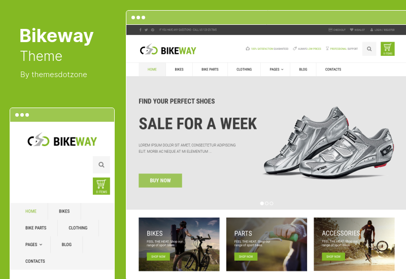 Bikeway Theme - Sport Shop WooCommerce Theme