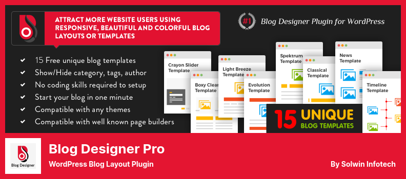Blog Designer Pro Plugin - WordPress Blog Layout Plugin