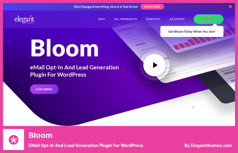 Bloom Plugin - eMail Opt-In And Lead Generation Plugin For WordPress