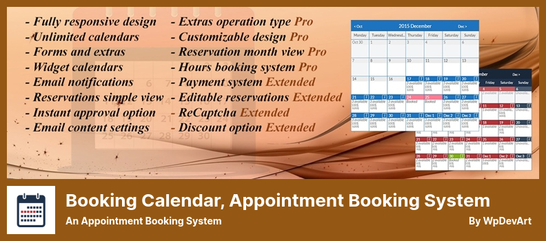 Booking Calendar, Appointment Booking System Plugin - An Appointment Booking System