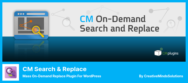 CM Search & Replace Plugin - Mass On-Demand Replace Plugin for WordPress