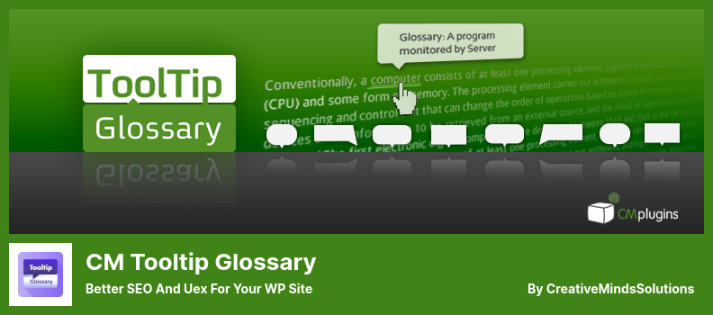 CM Tooltip Glossary Plugin - Better SEO and Uex for Your WP Site