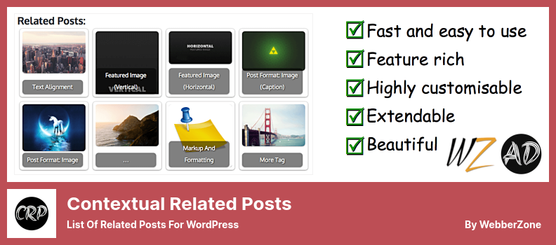 Contextual Related Posts Plugin - List of Related Posts For WordPress