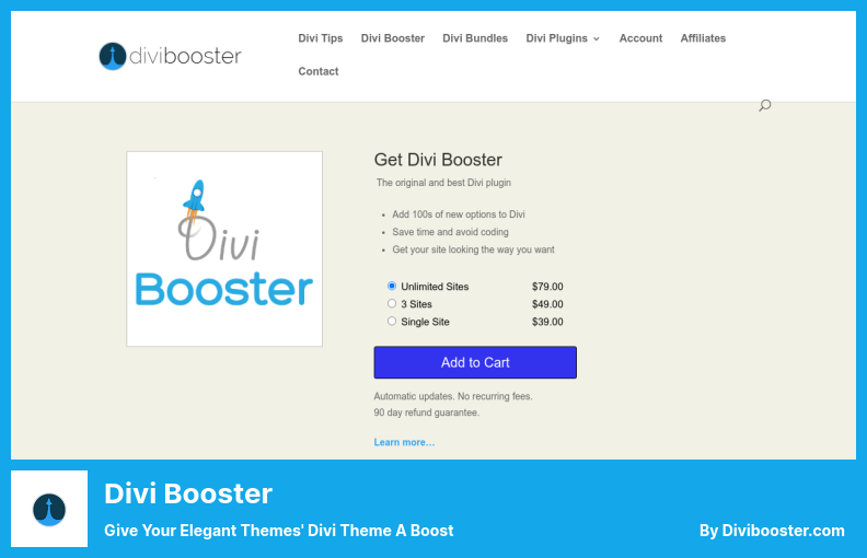 Divi Booster Plugin - Give Your Elegant Themes' Divi Theme a Boost