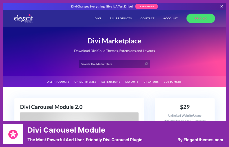 Divi Carousel Module Plugin - The Most Powerful and User-Friendly Divi Carousel Plugin