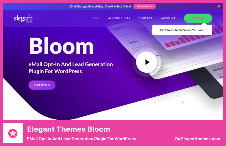 Elegant Themes Bloom Plugin - eMail Opt-In And Lead Generation Plugin For WordPress