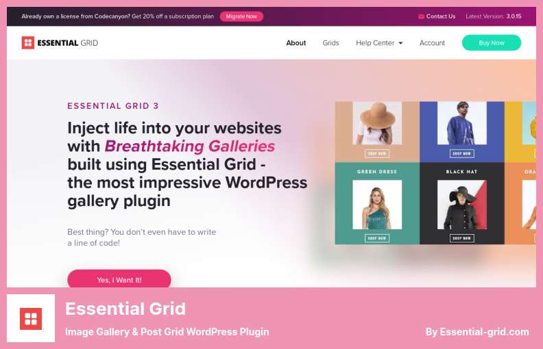 Essential Grid Plugin - Image Gallery & Post Grid WordPress Plugin