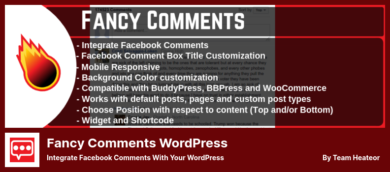 Fancy Comments WordPress Plugin - Integrate Facebook Comments With your WordPress