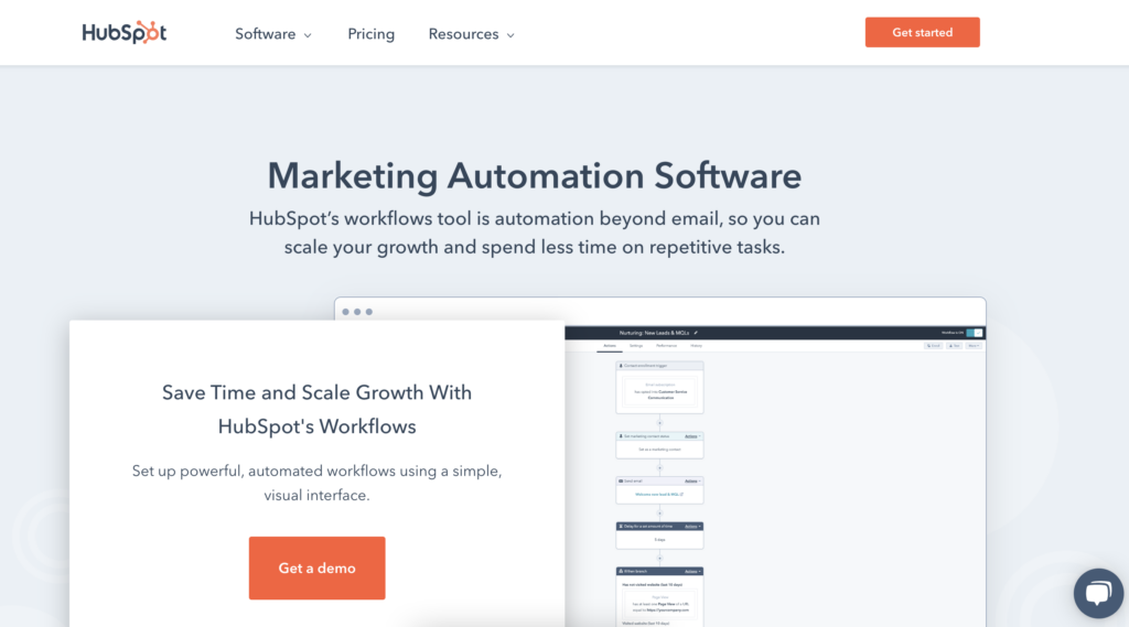 HubSpot Marketing Automation software screenshot