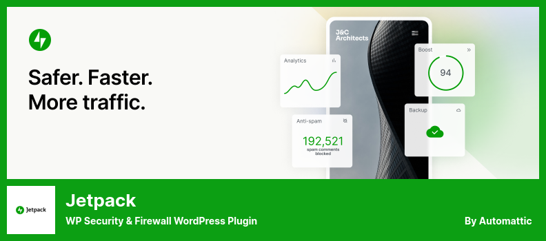 Jetpack Plugin - WP Security & Firewall WordPress Plugin