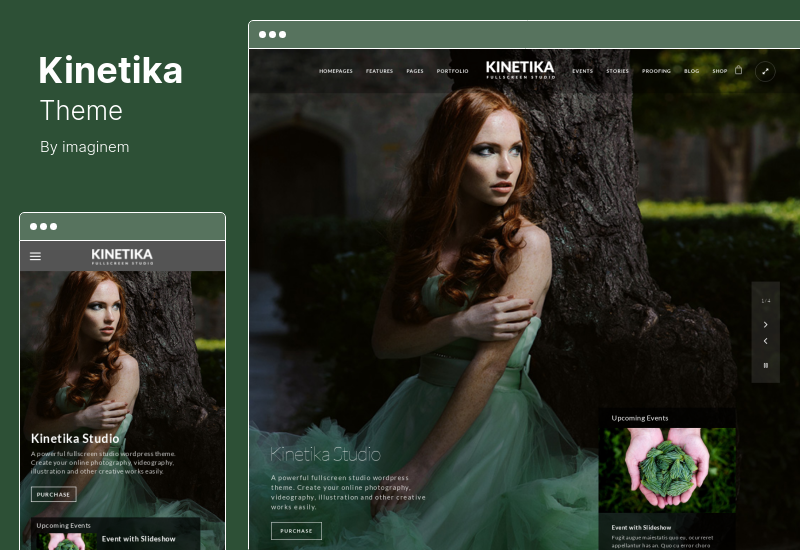 Kinetika Theme - Photography Theme for WordPress