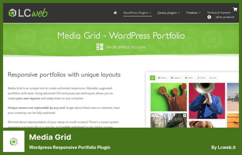 Media Grid Plugin - WordPress Responsive Portfolio Plugin