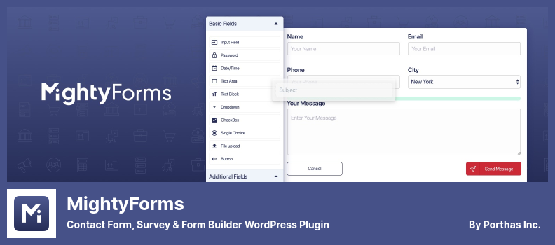 MightyForms Plugin - Contact Form, Survey & Form Builder WordPress Plugin