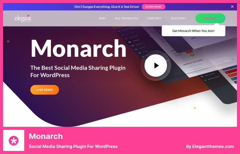 Monarch Plugin - Social Media Sharing Plugin For WordPress