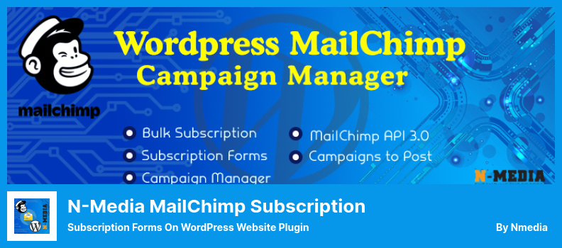 N-Media MailChimp Subscription Plugin - Subscription Forms on WordPress Website Plugin