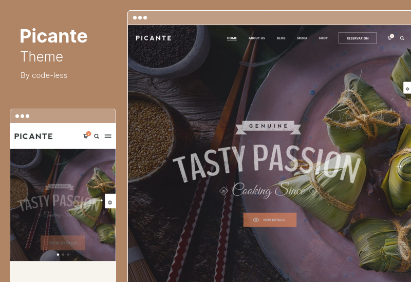 Picante Theme - Restaurant WordPress Theme