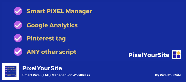 PixelYourSite Plugin - Smart Pixel (TAG) Manager For WordPress