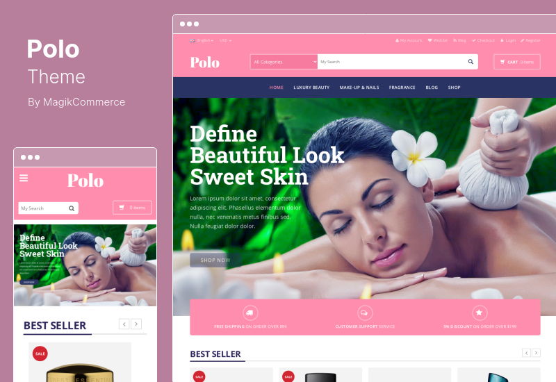 Polo Theme - Beauty Store Multipurpose Responsive WooCommerce WordPress Theme