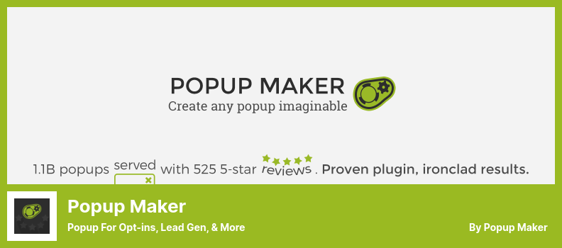 Popup Maker Plugin - Popup For Opt-ins, Lead Gen, & More