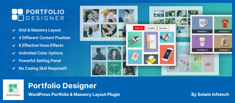 Portfolio Designer Plugin - WordPress Portfolio & Masonry Layout Plugin