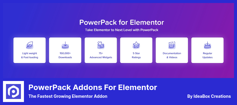 PowerPack Addons for Elementor Plugin - The Fastest Growing Elementor Addon