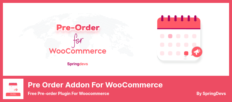 Pre Order Addon for WooCommerce Plugin - Free Pre-order Plugin For Woocommerce